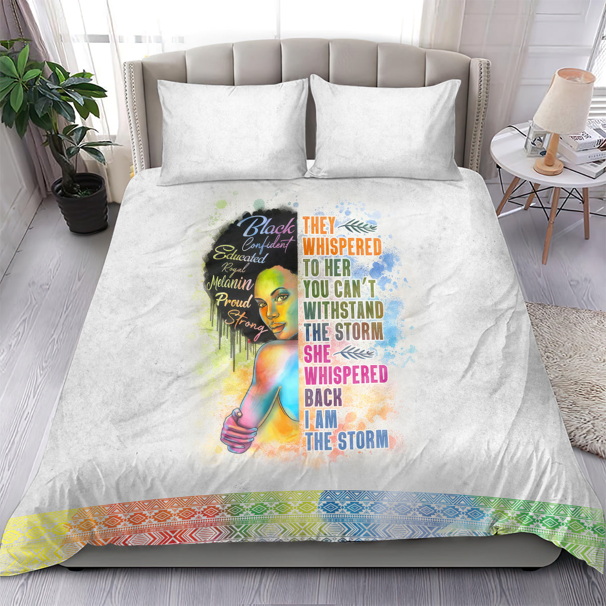 Black Girl I Am The Storm Bedding Set African American Women - Wonder Print Shop