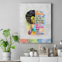 Black Girl I Am The Storm Canvas Wall Art African American Women - Wonder Print Shop