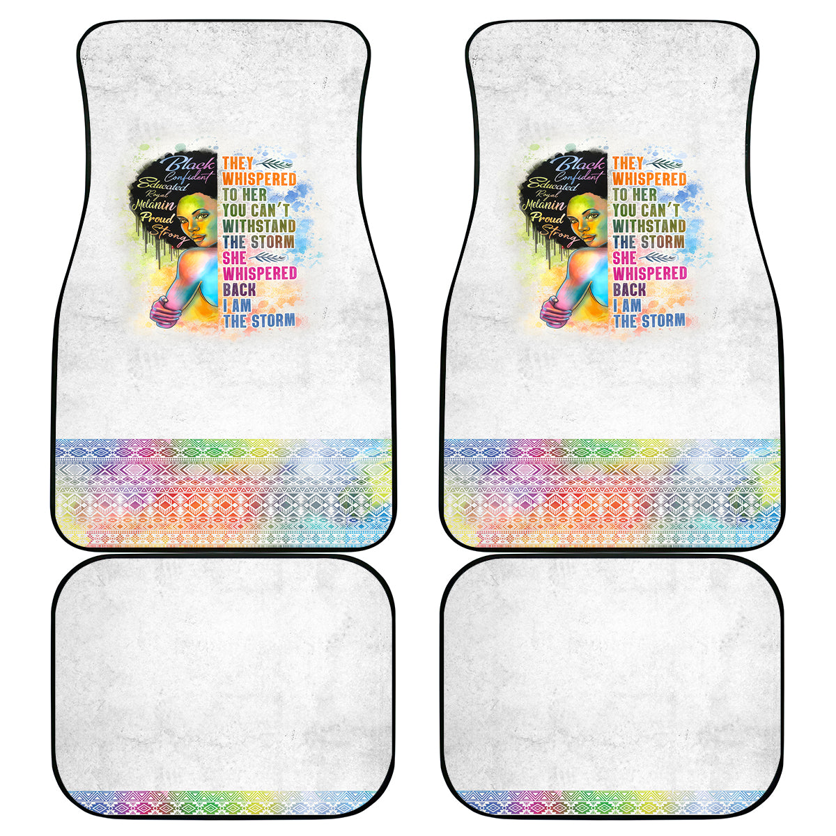 Black Girl I Am The Storm Car Mats African American Women - Wonder Print Shop