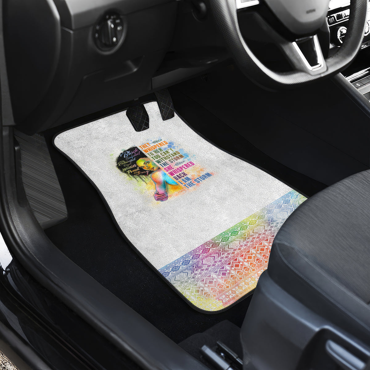 Black Girl I Am The Storm Car Mats African American Women - Wonder Print Shop