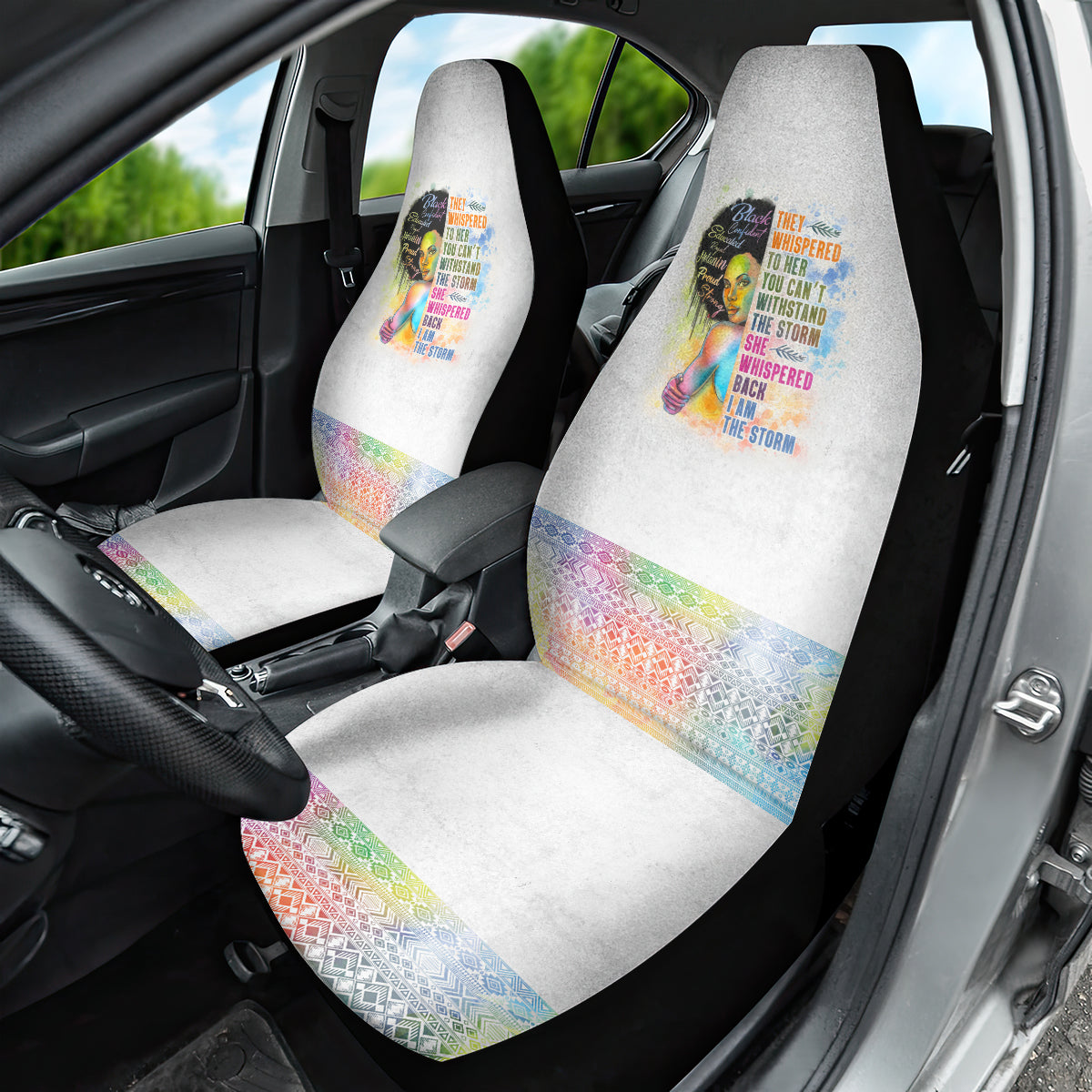 Black Girl I Am The Storm Car Seat Cover African American Women - Wonder Print Shop