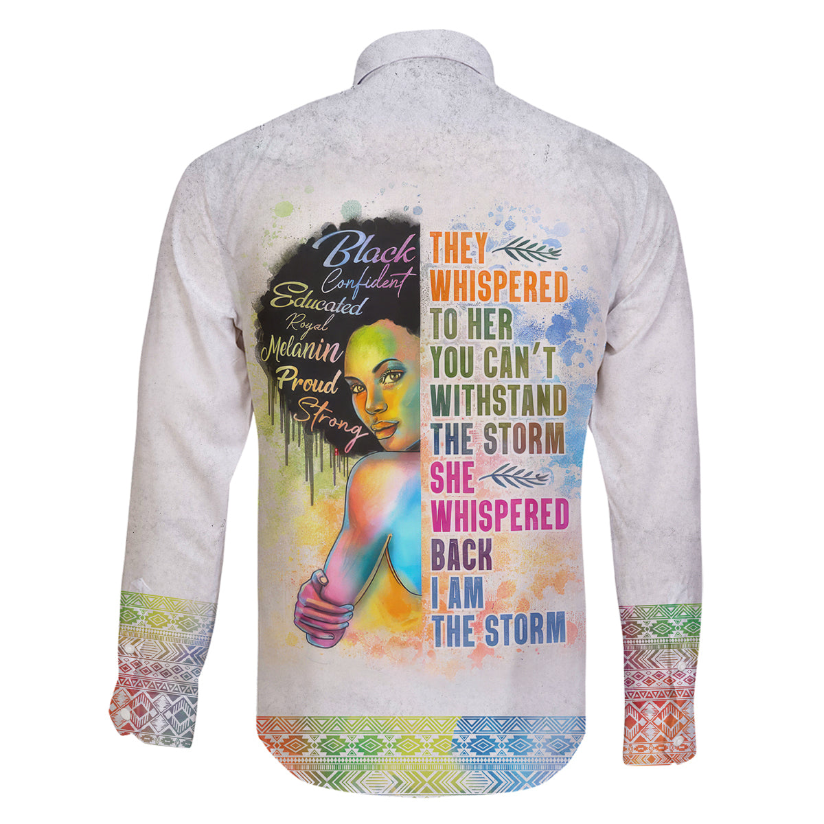 Black Girl I Am The Storm Family Matching Off Shoulder Maxi Dress and Hawaiian Shirt African American Women - Wonder Print Shop