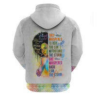 Black Girl I Am The Storm Hoodie African American Women - Wonder Print Shop