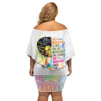 Black Girl I Am The Storm Off Shoulder Short Dress African American Women - Wonder Print Shop