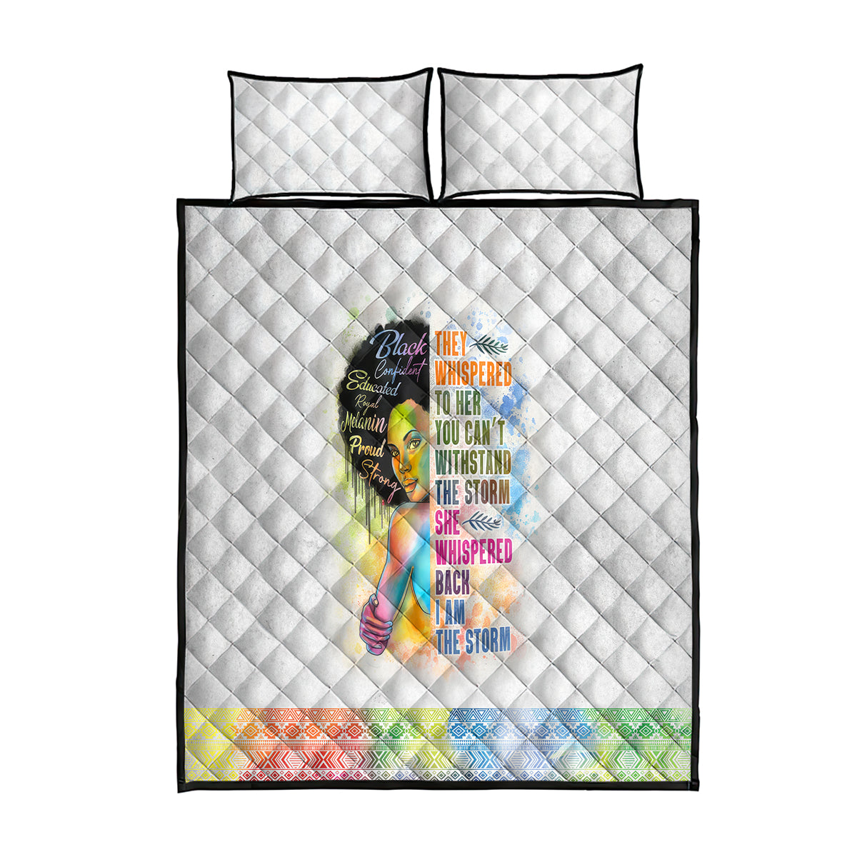 Black Girl I Am The Storm Quilt Bed Set African American Women - Wonder Print Shop