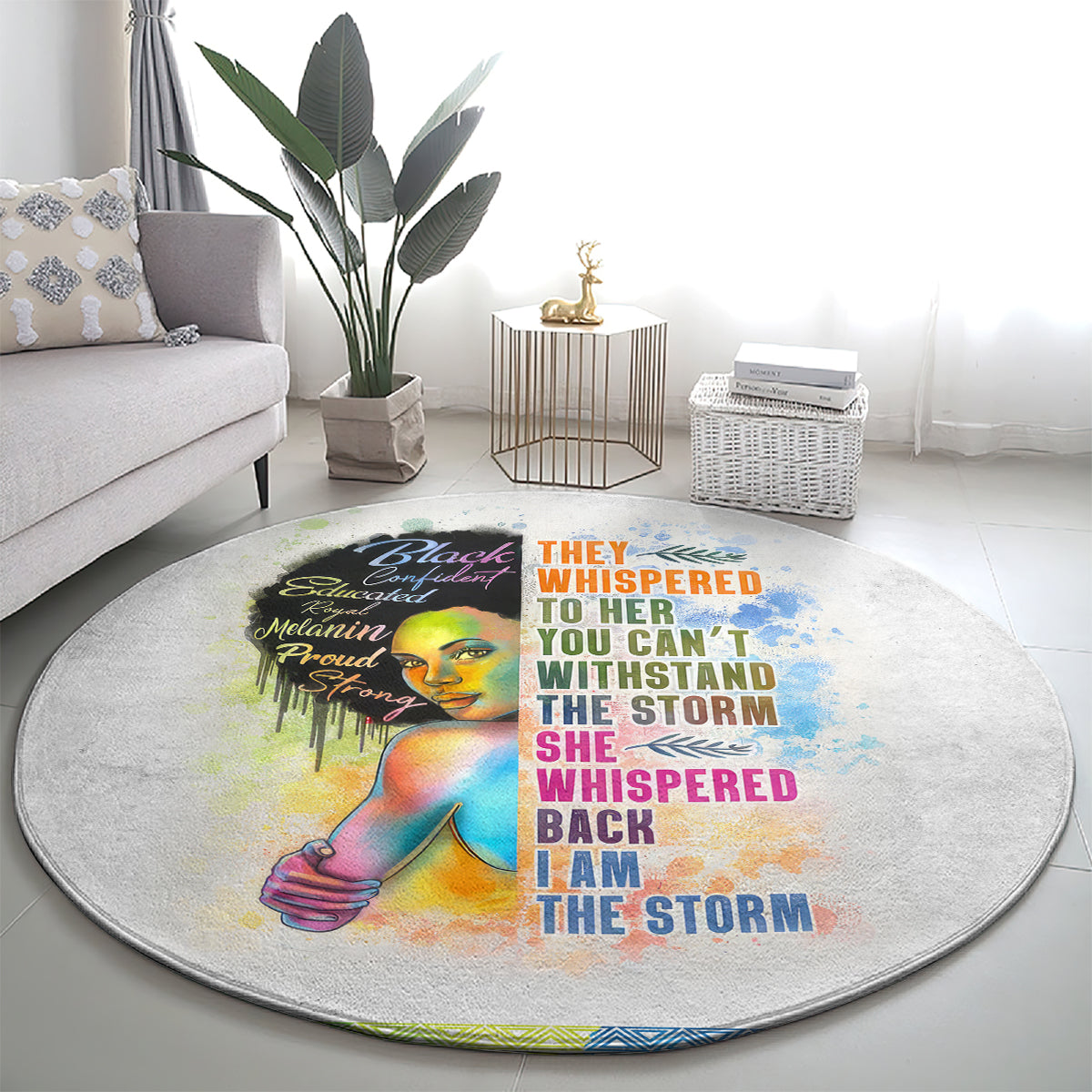 black-girl-i-am-the-storm-round-carpet-african-american-women