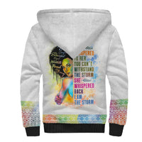 Black Girl I Am The Storm Sherpa Hoodie African American Women - Wonder Print Shop