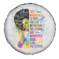 Black Girl I Am The Storm Spare Tire Cover African American Women - Wonder Print Shop