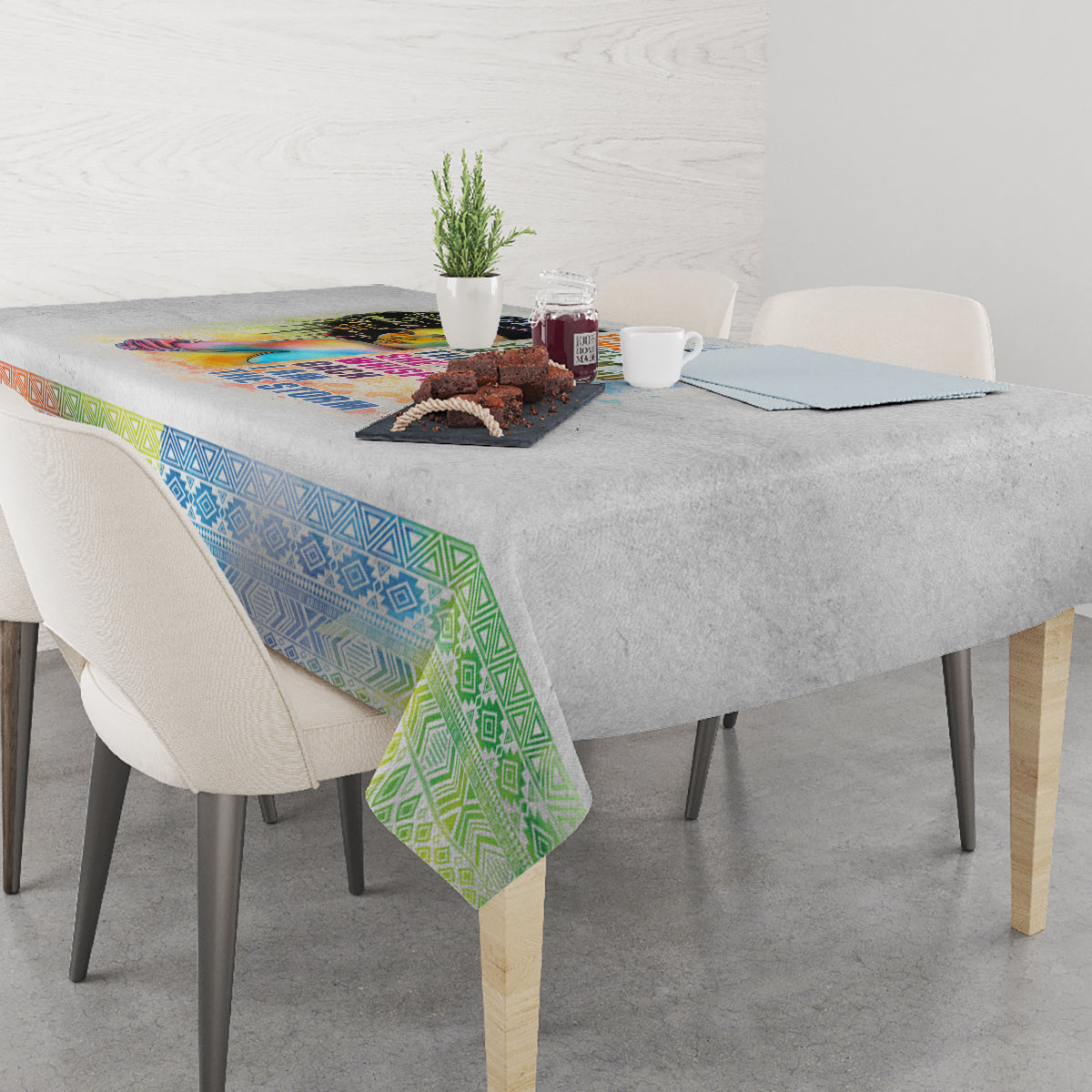 Black Girl I Am The Storm Tablecloth African American Women - Wonder Print Shop