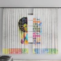 Black Girl I Am The Storm Window Curtain African American Women - Wonder Print Shop