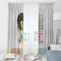 Black Girl I Am The Storm Window Curtain African American Women - Wonder Print Shop