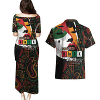 Personalized Black History Month Couples Matching Puletasi and Hawaiian Shirt Since 2024 Chemistry Style - Wonder Print Shop