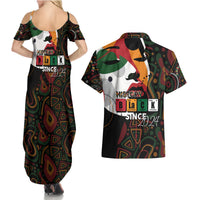 Personalized Black History Month Couples Matching Summer Maxi Dress and Hawaiian Shirt Since 2024 Chemistry Style - Wonder Print Shop