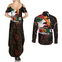 Personalized Black History Month Couples Matching Summer Maxi Dress and Long Sleeve Button Shirt Since 2024 Chemistry Style - Wonder Print Shop