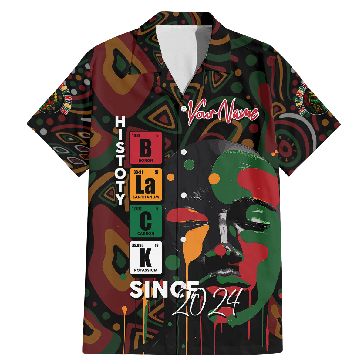 Personalized Black History Month Family Matching Mermaid Dress and Hawaiian Shirt Since 2024 Chemistry Style - Wonder Print Shop