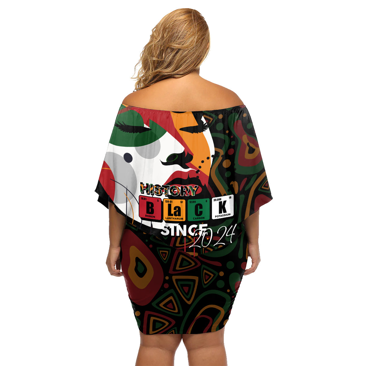 Personalized Black History Month Family Matching Off Shoulder Short Dress and Hawaiian Shirt Since 2024 Chemistry Style - Wonder Print Shop