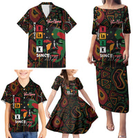 Personalized Black History Month Family Matching Puletasi and Hawaiian Shirt Since 2024 Chemistry Style - Wonder Print Shop