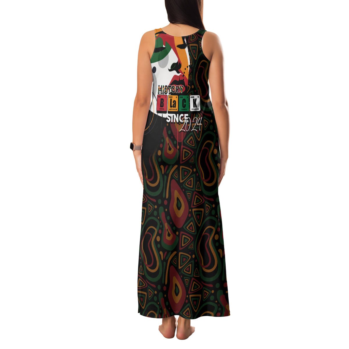 Personalized Black History Month Family Matching Tank Maxi Dress and Hawaiian Shirt Since 2024 Chemistry Style - Wonder Print Shop