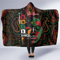 Personalized Black History Month Hooded Blanket Since 2024 Chemistry Style