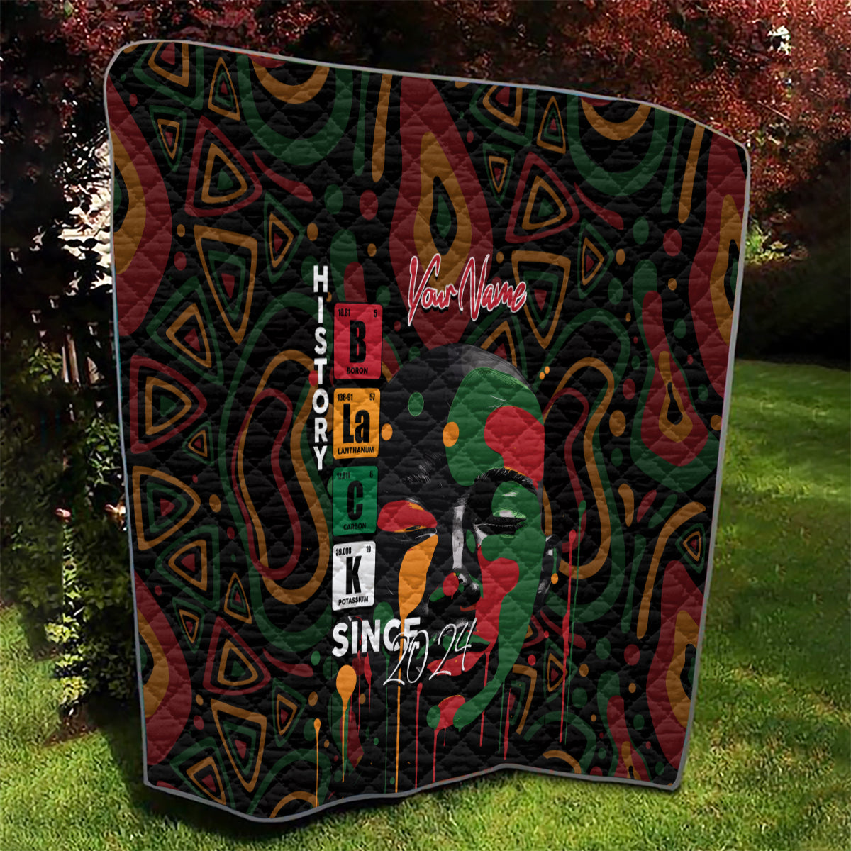 Personalized Black History Month Quilt Since 2024 Chemistry Style - Wonder Print Shop