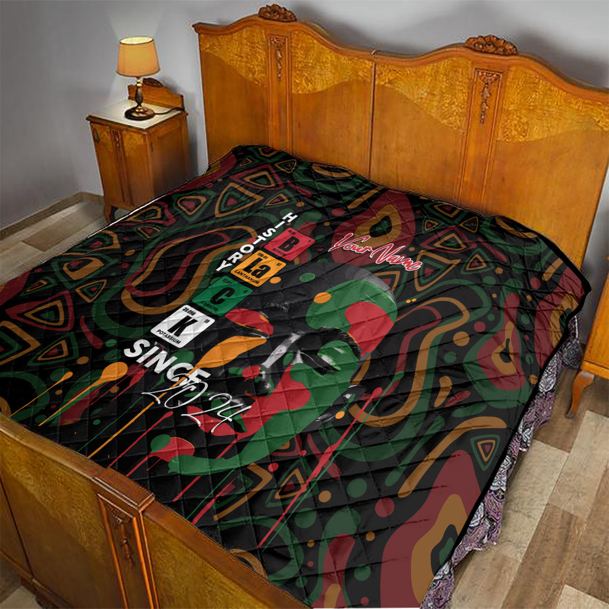 Personalized Black History Month Quilt Since 2024 Chemistry Style - Wonder Print Shop