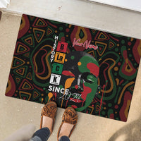 Personalized Black History Month Rubber Doormat Since 2024 Chemistry Style - Wonder Print Shop