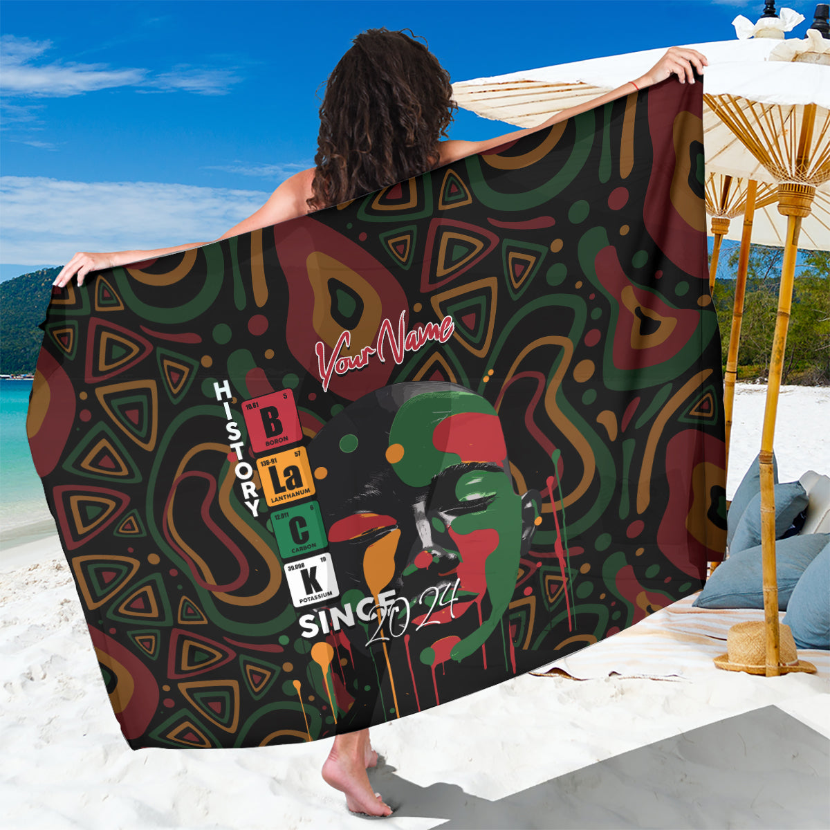 Personalized Black History Month Sarong Since 2024 Chemistry Style