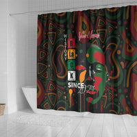 Personalized Black History Month Shower Curtain Since 2024 Chemistry Style