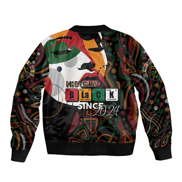 Personalized Civil Rights Movement Justice Fist Sleeve Zip Bomber Jacket - DT02