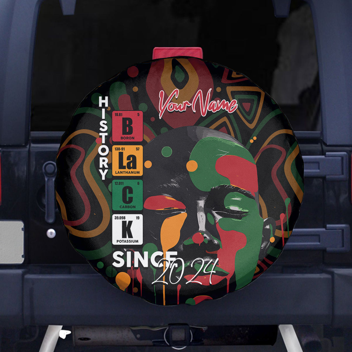 Personalized Black History Month Spare Tire Cover Since 2024 Chemistry Style - Wonder Print Shop