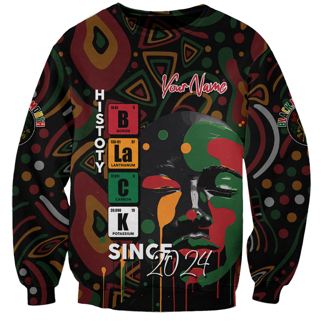 Personalized Black History Month Sweatshirt Since 2024 Chemistry Style - Wonder Print Shop