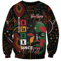 Personalized Black History Month Sweatshirt Since 2024 Chemistry Style - Wonder Print Shop