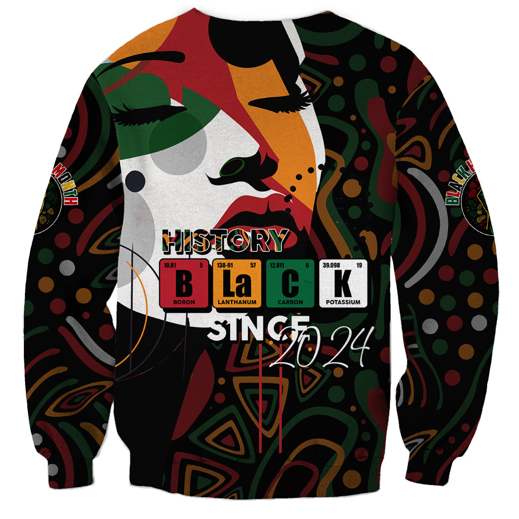Personalized Black History Month Sweatshirt Since 2024 Chemistry Style - Wonder Print Shop