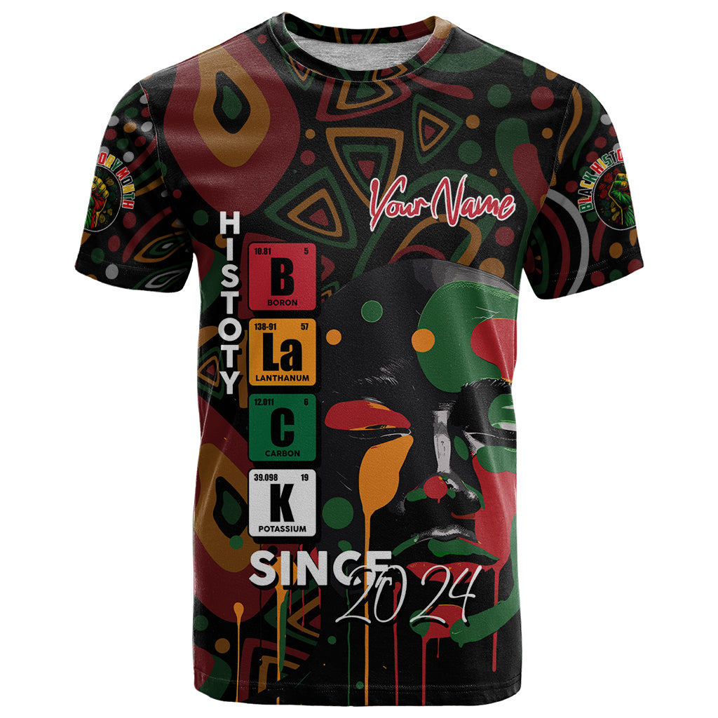 Personalized Black History Month T Shirt Since 2024 Chemistry Style - Wonder Print Shop