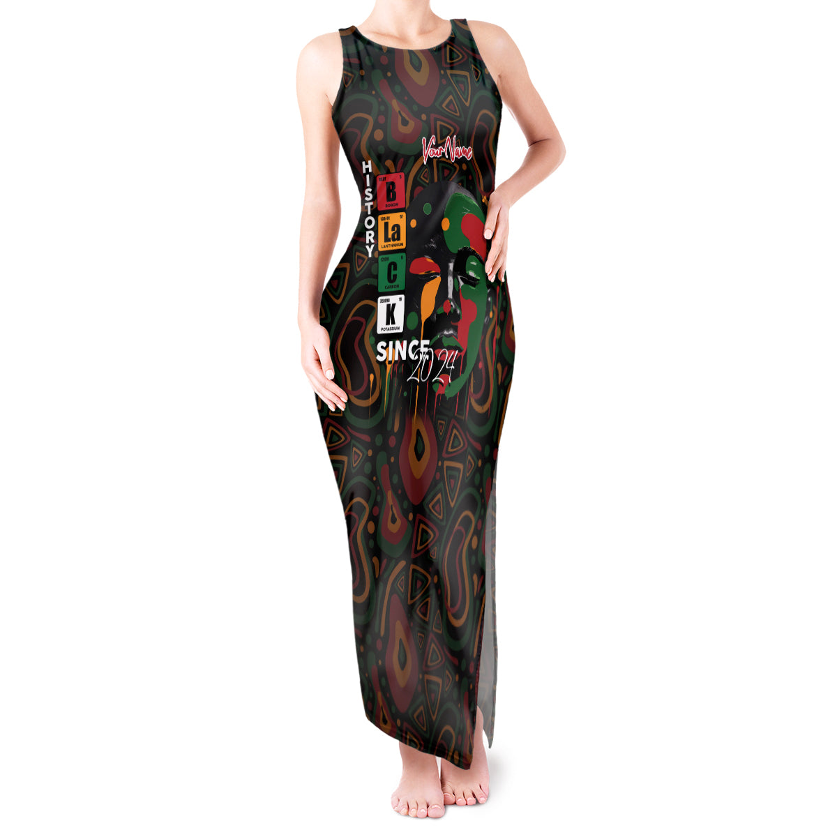 Personalized Black History Month Tank Maxi Dress Since 2024 Chemistry Style - Wonder Print Shop