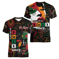 Personalized Black History Month Women V Neck T Shirt Since 2024 Chemistry Style - Wonder Print Shop