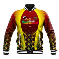 Personalised Guyana Cricket Amazon Warriors Baseball Jacket Unleashing the Power Battle Mode