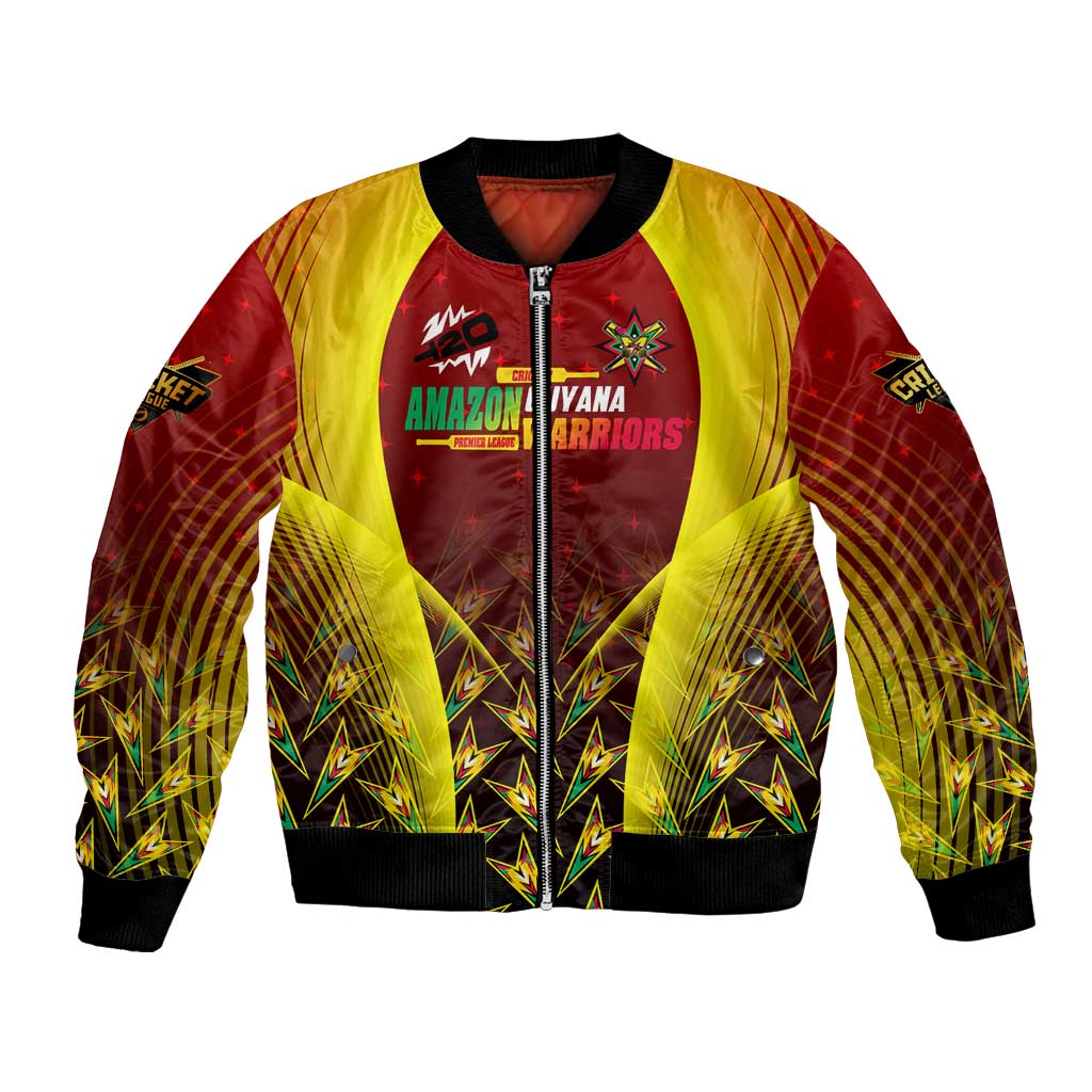 Personalised Guyana Cricket Amazon Warriors Bomber Jacket Unleashing the Power Battle Mode
