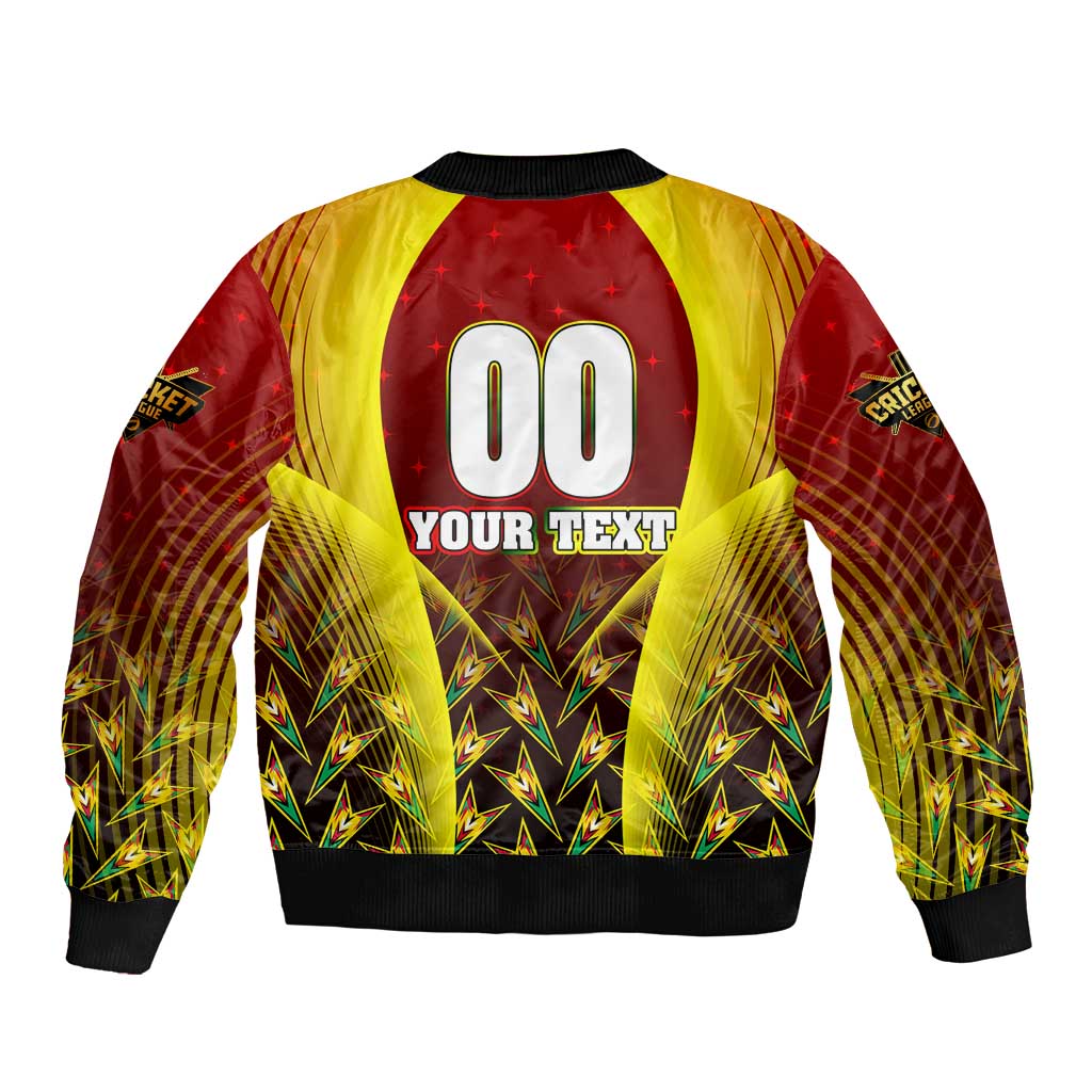 Personalised Guyana Cricket Amazon Warriors Bomber Jacket Unleashing the Power Battle Mode