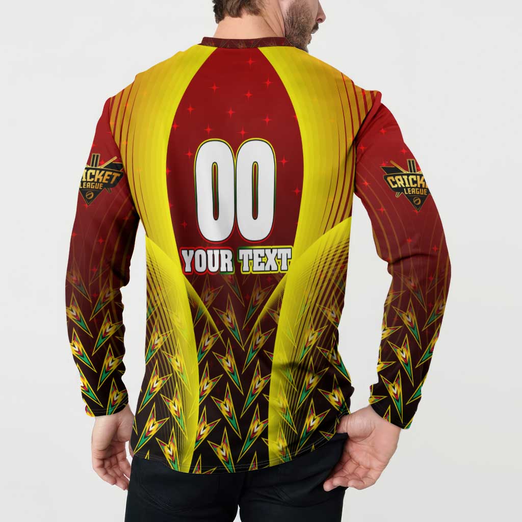 Personalised Guyana Cricket Amazon Warriors Button Sweatshirt Unleashing the Power Battle Mode