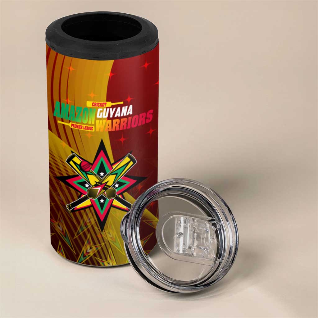 Guyana Cricket Amazon Warriors 4 in 1 Can Cooler Tumbler Unleashing the Power Battle Mode