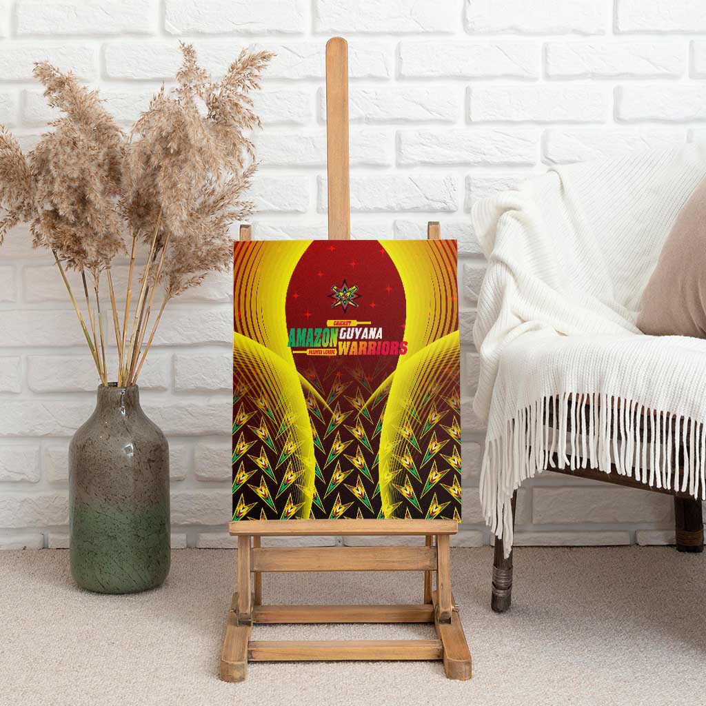 Guyana Cricket Amazon Warriors Canvas Wall Art Unleashing the Power Battle Mode