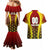 Personalised Guyana Cricket Amazon Warriors Couples Matching Mermaid Dress and Hawaiian Shirt Unleashing the Power Battle Mode