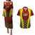 Personalised Guyana Cricket Amazon Warriors Couples Matching Puletasi and Hawaiian Shirt Unleashing the Power Battle Mode