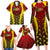 Personalised Guyana Cricket Amazon Warriors Family Matching Long Sleeve Bodycon Dress and Hawaiian Shirt Unleashing the Power Battle Mode