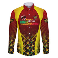 Personalised Guyana Cricket Amazon Warriors Family Matching Long Sleeve Bodycon Dress and Hawaiian Shirt Unleashing the Power Battle Mode