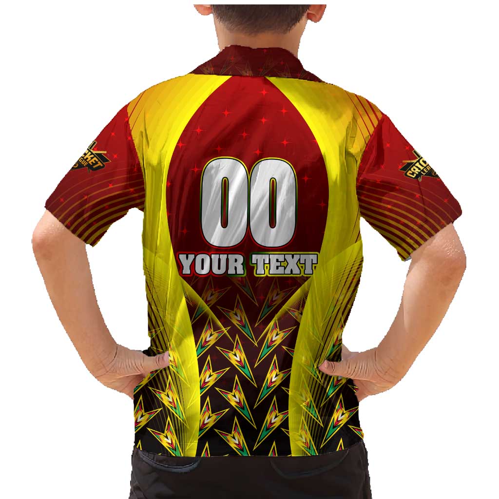 Personalised Guyana Cricket Amazon Warriors Family Matching Mermaid Dress and Hawaiian Shirt Unleashing the Power Battle Mode