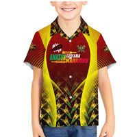 Personalised Guyana Cricket Amazon Warriors Family Matching Mermaid Dress and Hawaiian Shirt Unleashing the Power Battle Mode