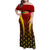 Personalised Guyana Cricket Amazon Warriors Family Matching Off Shoulder Maxi Dress and Hawaiian Shirt Unleashing the Power Battle Mode