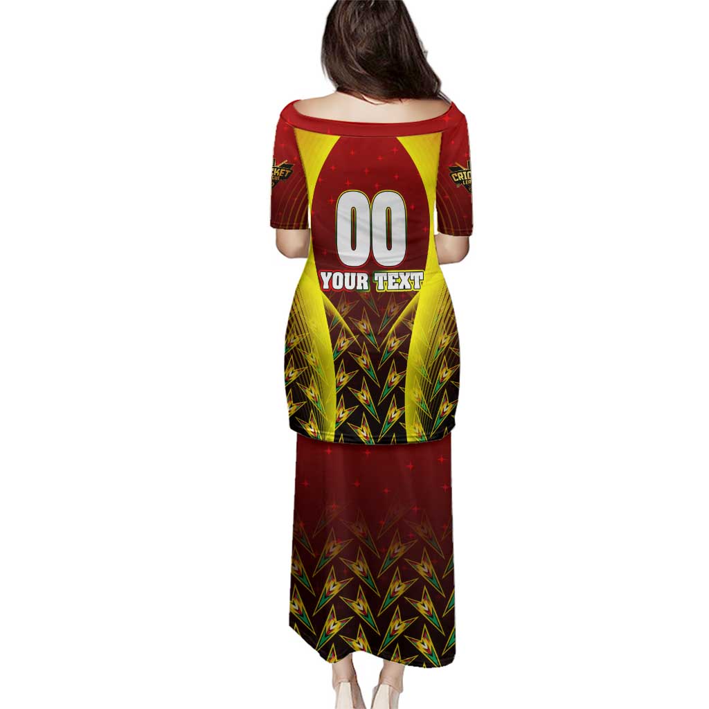 Personalised Guyana Cricket Amazon Warriors Family Matching Puletasi and Hawaiian Shirt Unleashing the Power Battle Mode